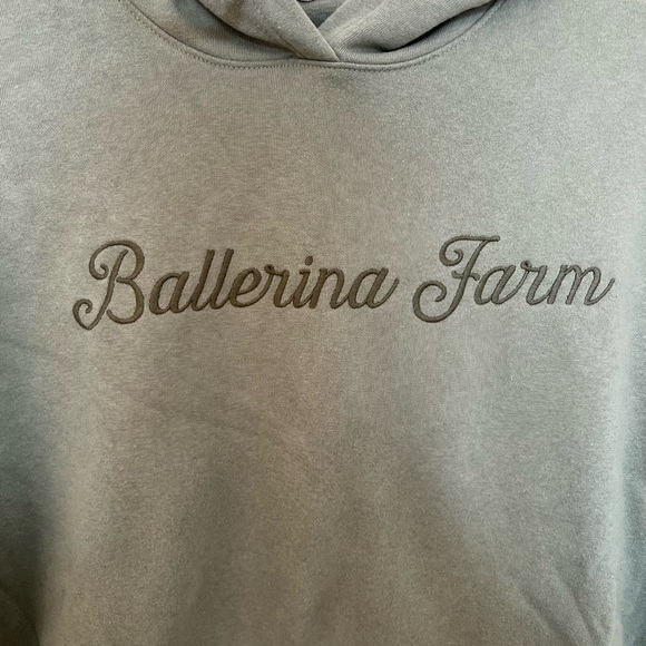 Ballerina Farm Hoodie Green Sweatshirt Influencer 91 League embroidered - Picture 3 of 12